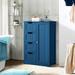Gracie Oaks Jalieah 22" W x 32" H x 11.8" D Free-Standing Bathroom Cabinet Manufactured Wood in Blue | 32.5 H x 22 W x 12 D in | Wayfair