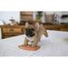 Hi-Line Gift Ltd. French Bulldog Mopping the Floor in Brown | 5.24 H x 4.33 W x 8.39 D in | Wayfair 87677-E