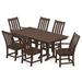 POLYWOOD® Vineyard 7-Piece Farmhouse Outdoor Dining Set Plastic | 72 W x 37.72 D in | Wayfair PWS693-1-MA