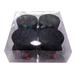 The Holiday Aisle® 4 Piece Solid Ball Ornament Set Plastic in Black | 4 H x 4 W x 4 D in | Wayfair A20998642321422DAA62B0903B75FE42