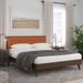 AllModern Abril Platform Bed Wood & /Upholstered/Polyester in Orange | 41.75 H x 79 W x 83.5 D in | Wayfair B44F4918341448689BED774C6601B3F5