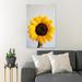 Gracie Oaks Yellow Sunflower In Close Up Photography 87 - 1 Piece Rectangle Graphic Art Print On Wrapped Canvas in White/Yellow | Wayfair