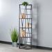 Winsome Isa Shelving Unit Wood/Wire/Metal in Brown | 61.42 H x 14.17 W x 11.97 D in | Wayfair 87518