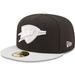 "Men's New Era Black/Gray Oklahoma City Thunder Two-Tone Color Pack 59FIFTY Fitted Hat"