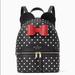 Kate Spade Bags | Kate Spade X Disney Minnie Mouse Polka Dots Dot Dome Backpack Black Nwt | Color: Black/White | Size: Os