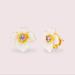 Kate Spade Jewelry | Kate Spade Flower Stud Earrings | Color: White/Yellow | Size: Os