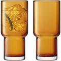 LSA Utility Highball 390ml Amber | Set of 2 | Mouthblown & Handmade Glass | UT65