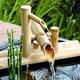 ZLECB Fountain Bamboo,solar water fountain,Zen Garden Water Fountain Bamboo Water Feature Rocking Pump Water Landscape,Japanese Garden Decoration