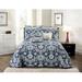 Canora Grey Reyah/White Standard Cotton 0000 Coverlet/Bedspread Polyester/Polyfill/Cotton in Blue | California King Bedspread | Wayfair