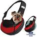 Tucker Murphy Pet™ Katziela Angret Expandable Sling Pet Carrier for Small Dog, Cat & Puppy Polyester in Red | 4 H x 15 W x 11 D in | Wayfair