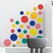 Watercolor Circles Colourful Rainbow Wall Stickers Home Decals Nursery