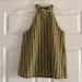 Anthropologie Tops | Anthropologie W Yellow Tweed Halter Top - Size Xs | Color: Black/Yellow | Size: Xs