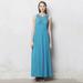 Anthropologie Dresses | Anthropologie Mermaid Dress Size S Maxi Macrame Sleeveless Pockets Teal*** | Color: Blue | Size: S