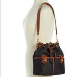 Dooney & Bourke Bags | Dooney & Bourke Wayfarer Bucket Bag | Color: Black/Brown | Size: H 9" X W 5.5" X L 9