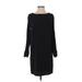 The Limited Casual Dress - Shift: Black Solid Dresses - Women's Size X-Small