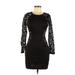 I.N. San Francisco Casual Dress: Black Dresses - Women's Size 7