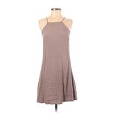 Brandy Melville Casual Dress - DropWaist: Tan Solid Dresses