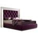 Hispania Home Tufted Solid Wood & Standard Bed Wood & /Upholstered/Velvet in Brown | 14 H x 80 W x 83 D in | Wayfair MA66-Q