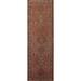Pink Tribal Heriz Persian Hallway Rug Runner Hand-knotted Wool Carpet - 3'10" x 12'10"