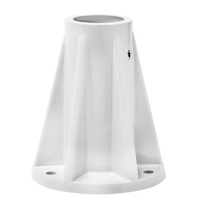 Saftron 6 Inch Surface Mount for 1.9 Inch OD Swimming Pool Ladder or Rail, White - 2