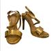 Zara Shoes | Gold Zara Strappy Sandals | Color: Gold | Size: 7