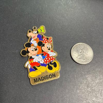 Disney Jewelry | Madison Disney Charm Includes Mickey Mouse, Minnie Mouse And Goofy | Color: Tan/Brown | Size: See Photos
