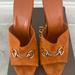 Gucci Shoes | Gucci Platform Suede Horsebit. | Color: Orange | Size: Eu 39