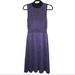 Kate Spade Dresses | Kate Spade Metallic Pleated Sweater Dress | Color: Black/Purple | Size: S