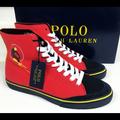 Polo By Ralph Lauren Shoes | Nib Polo Ralph Lauren High Tops Size 11.5 | Color: Red | Size: 11.5