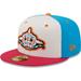 Men's New Era White/Coral Pescados de Carolina Copa De La Diversion 59FIFTY Fitted Hat