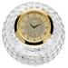 Gold Wellesley Blue Crystal Golf Ball Clock