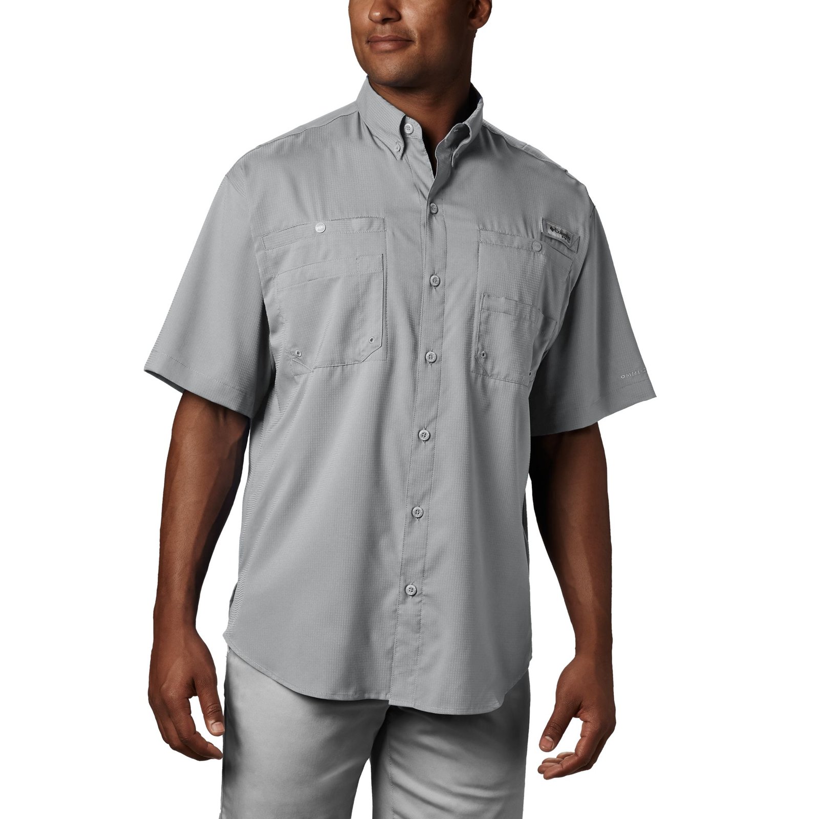 Columbia Men's Tamiami II Short-Sleeve Shirt (Size M) Cool Grey, Polyester