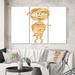 East Urban Home Watercolor Mummy Cartoon - Children's Art Canvas Wall Art Print Metal in Brown/Green | 40 H x 60 W x 1 D in | Wayfair