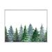 The Twillery Co.® Mountain Landscape w/ Fir Trees II - Print on Canvas Metal in Green/White | 30 H x 40 W x 1.5 D in | Wayfair