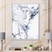 East Urban Home Marble Liquid Art in Shades of Gray II - Painting on Canvas Canvas, Cotton in Black/Gray/White | 33 H x 17 W x 1 D in | Wayfair