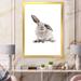 East Urban Home Portrait of a Rabbit on White II - Photograph on Canvas Metal in Black/Gray/White | 32 H x 24 W x 1 D in | Wayfair