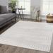 Tigris TGS-2318 2'7" x 10' Farmhouse,Contemporary Ivory/Gray Runner - Hauteloom