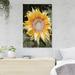 Rosalind Wheeler Face Of A Big Sunflower - 1 Piece Rectangle Graphic Art Print On Wrapped Canvas in Brown/Green/Yellow | Wayfair