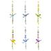 The Holiday Aisle® Set Of 6 Assorted 13" Long Acrylic Dragonfly Ornament w/ Dangling Beads Plastic | 10 W x 15 D in | Wayfair