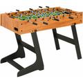 Table de football pliante 121 x 61 x 80 cm Marron clair - Vidaxl