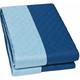 Couette Double Face double ou simple Couverture Douce Couvre-lit Couleur Unie Bleu - Simple 155x250