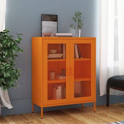 Lagerschrank Orange 80x35x101,5 cm Stahl Vidaxl