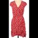 J. Crew Dresses | J Crew Mercantile Women’s Casual Wrap Dress Red Size 12- Gently Worn | Color: Red/White | Size: 12