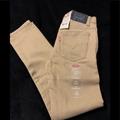 Levi's Bottoms | Girls Levi Skinny Jeans Size 10 Nwt | Color: Tan | Size: 10g