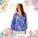 Lilly Pulitzer Tops | Nwt Lilly Pulitzer Winsley Blouse Lapis Lazuli Horseshoe Bay Small | Color: Blue/Pink | Size: S