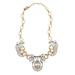 J. Crew Jewelry | J.Crew Crystal Cluster And Vintage Brass Statement Necklace | Color: Gold | Size: Os