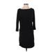 White House Black Market Casual Dress - Sheath: Black Print Dresses - Women's Size 2X-Small