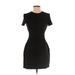 Express Casual Dress - Mini: Black Solid Dresses - Women's Size 0