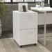 Inbox Zero Kaneki Hybrid 2-Drawer Mobile Vertical Filing Cabinet Wood in White | 28 H x 16 W x 20 D in | Wayfair B57BEF9ED9574809B411FEAE20CBC051