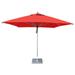 Bambrella Hurricane Square Market Umbrella Metal in Red | 132 H in | Wayfair 3.4m SQ-H-R